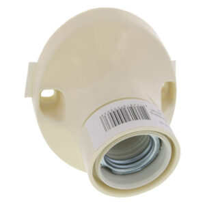 PLAFONDFITTING E27 SCHUIN CREM