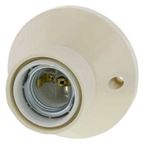 PLAFONDFITTING E27 RECHT CREME