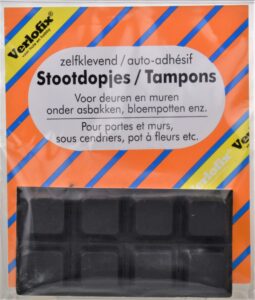 STOOTDOPJES 18X18MM ZWART 8 ZB