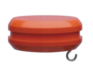 KNOP ORANJE V. VLAGGEMAST 60MM