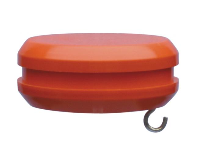 KNOP ORANJE V. VLAGGEMAST 60MM