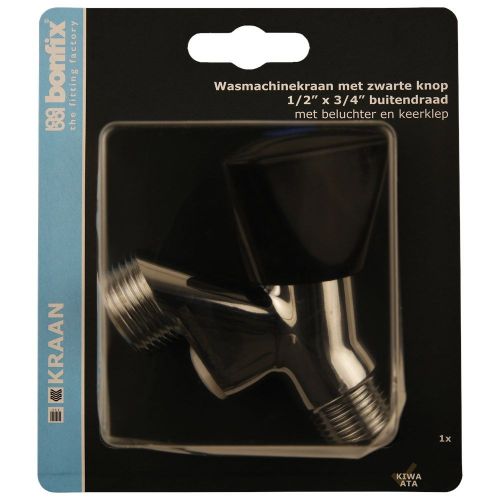 BELUCHTERKRAAN M/KEERKLEP KNOP ZWART