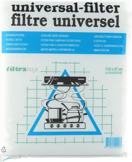 AFZUIGKAPFILTER 57X47CM SET 2 STUKS