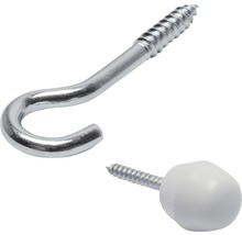 SET HAKEN + KNOPPEN GORDIJNSPIRAAL
