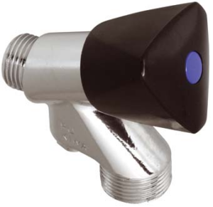 KOGELSTOPKRAAN 3/8BU X 12MM KNEL SV