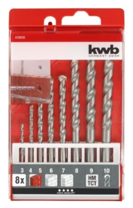 STEENBORENSET 3-10MM 8DLG KWB 037800
