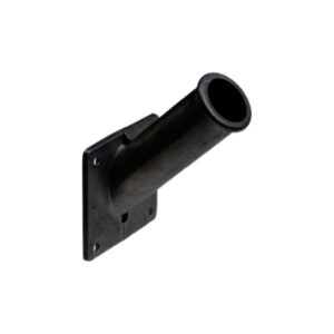 VLAGGENSTOKHOUDER ALUMINIUM ZWART