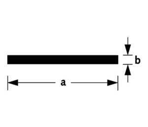 PLATPROFIEL ALU 40X2MM 300CM Y02033