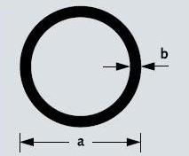 BUIS ROND ALU 30X2.0MM 100CM