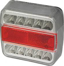 ACHTERLICHT 12V LED 5 FUNCTIES CARP.