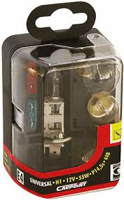 LAMPENSET H1 STANDAARD 7-DELIG CARP.