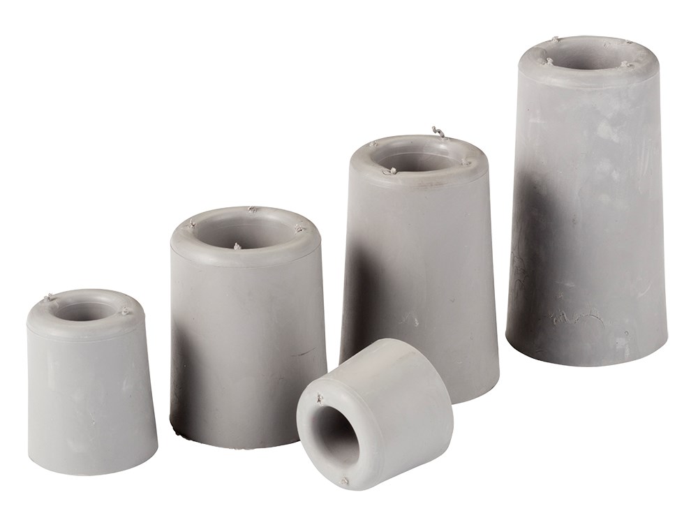 DEURBUFFER 35MM GRIJS RUBBER