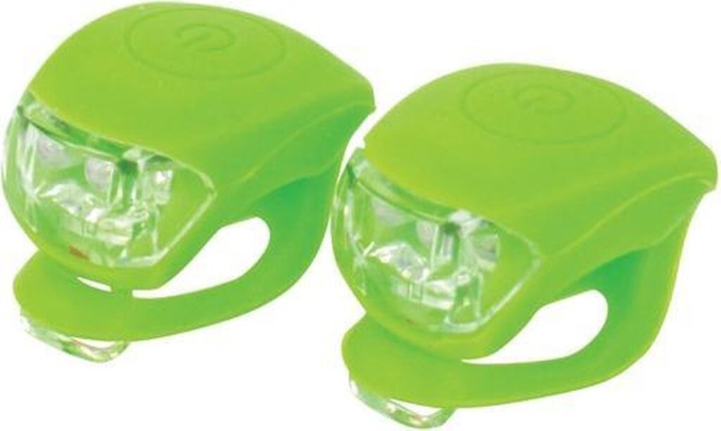 FIETSVERLICHTINGSSET SILCONEN GROEN