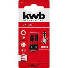 BIT TORSION 25MM T25 2 STUKS KWB