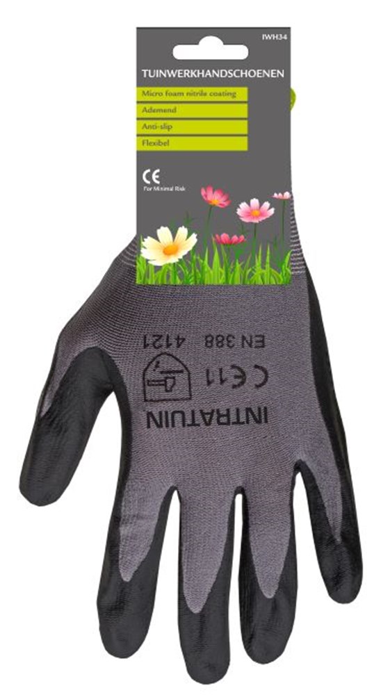 TUINHANDSCHOEN HEREN GRIJS MAAT 11