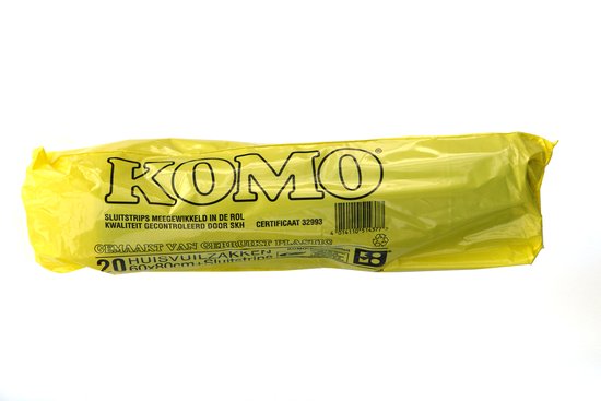 HUISVUILZAK KOMO 60X80CM 20ST.