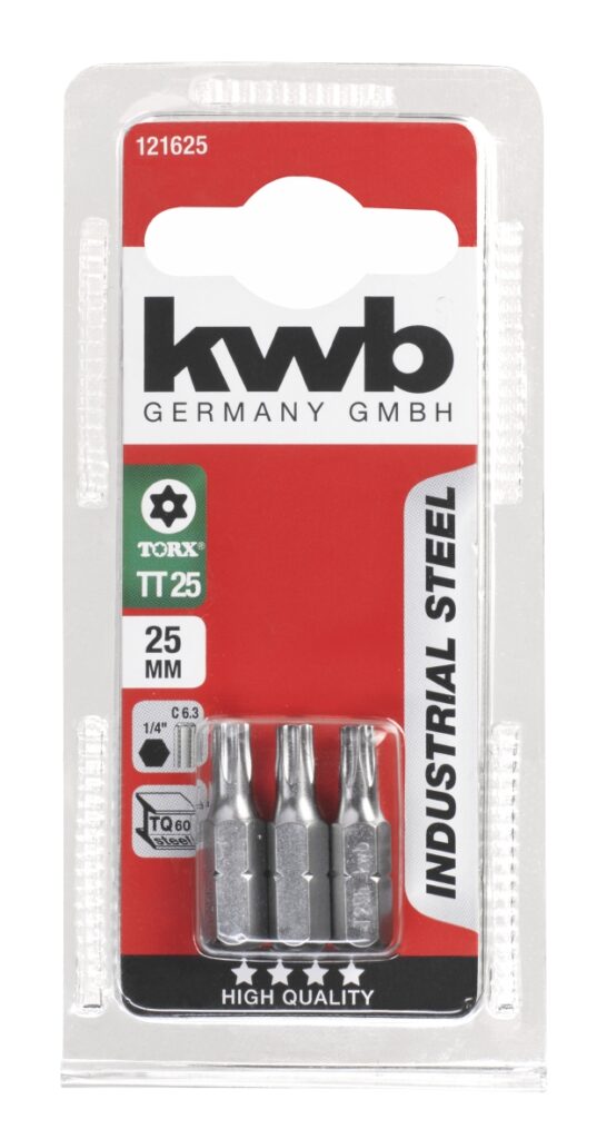 BITS TT25 25MM 3ST KWB 121625