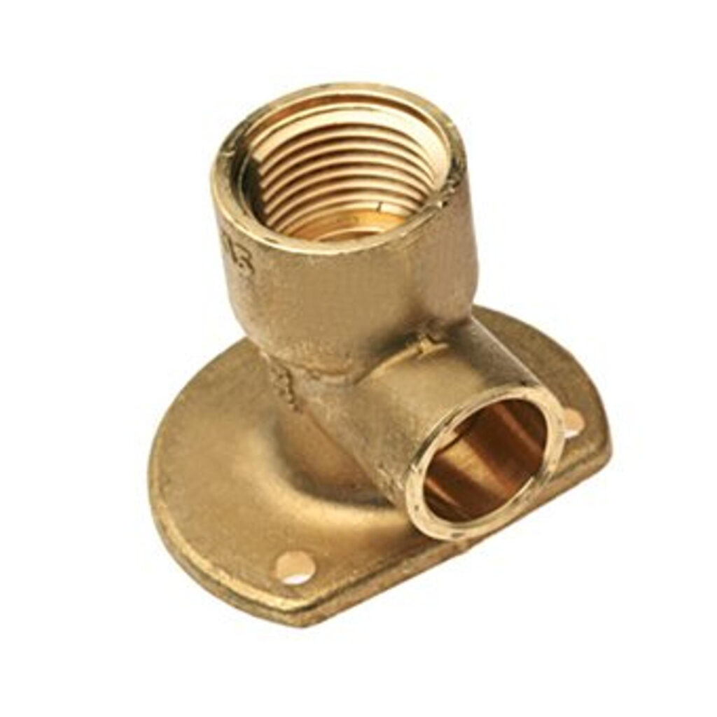 MUURPLAAT LAAG 1/2X15 MESSING