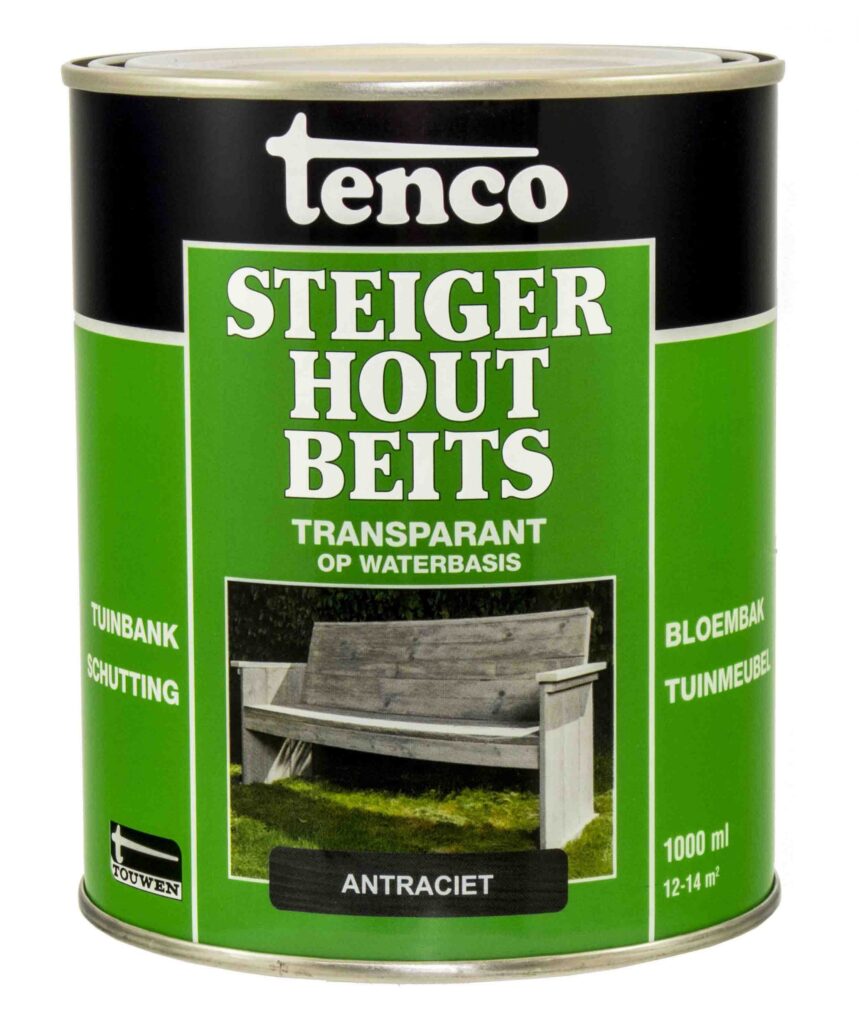 STEIGERHOUTBEITS ANTRACITE 1L TENCO