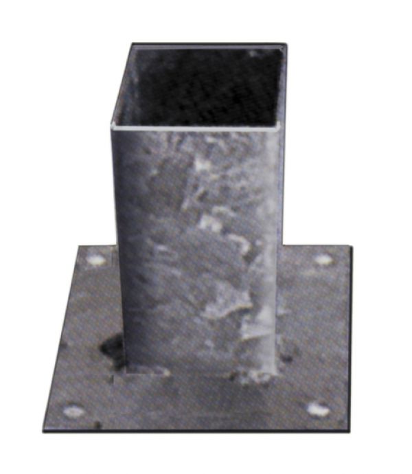 PAALHOUDER OP PLAAT 121X121MM