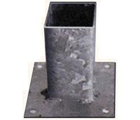 PAALHOUDER OP PLAAT 91X91MM