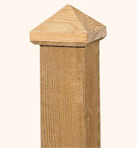PAALORNAMENT HOUT 8X8CM PIRAMI