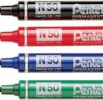 MERKSTIFT PENTEL N50 ROOD