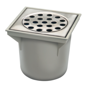 VLOERPUT ABS 20X20CM 402 RVS ROOSTER