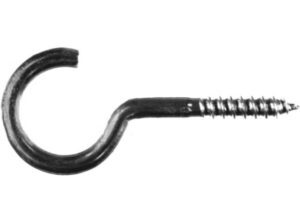 SCHROEFHAAK ZWART 40MM HOME-FIX