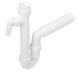 SIFON UNIV.6/4 X40MM WIT M. WASM.AANS