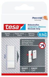 POWERSTRIP TESA GEVOELIGE OPPERVLAKKE